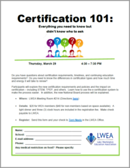 Certification 101 March - pic