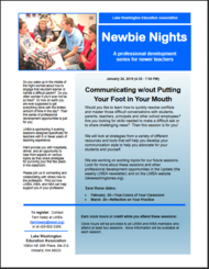 Newbie Nights - Communicating 2019
