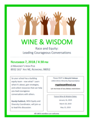 Wine and Wisdom Nov 7, 2018